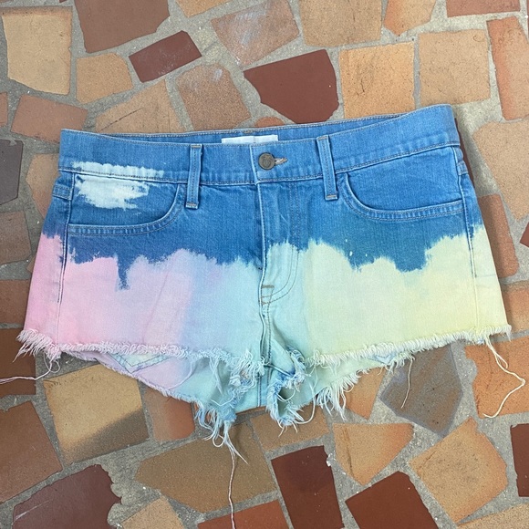 Wildfox Mid Rise Frayed Lara Short In Wanderlust - Picture 1 of 14